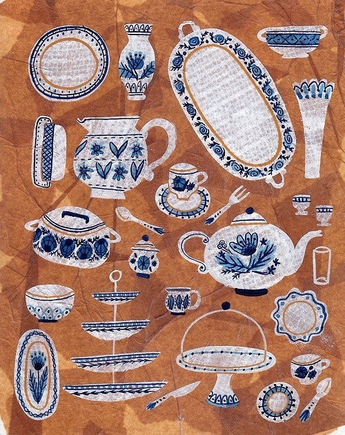 Koi Pond #vessels #illustration #ceramic
