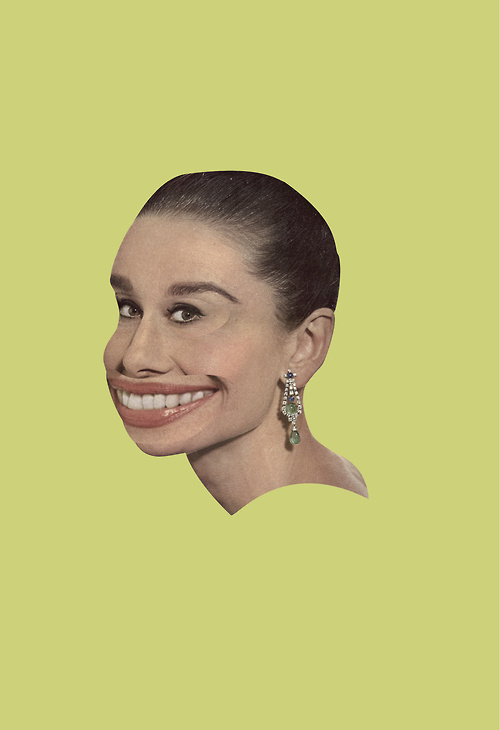 Her Smile- Alex Nio #photo #yellow #graphic #color #poster #art #collage