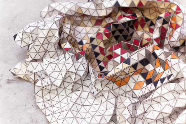 CJWHO ™ (Colored Wooden Rugs by Elisa Strozyk German...) #crafts #design #wood #art #rug