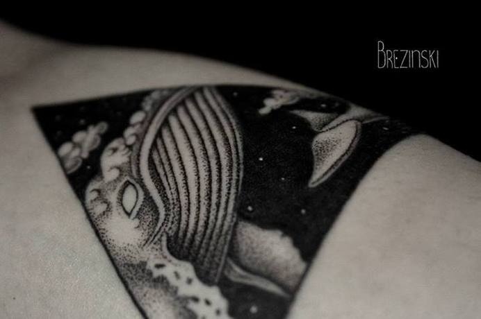 Ilya Brezinski dotted tattoos