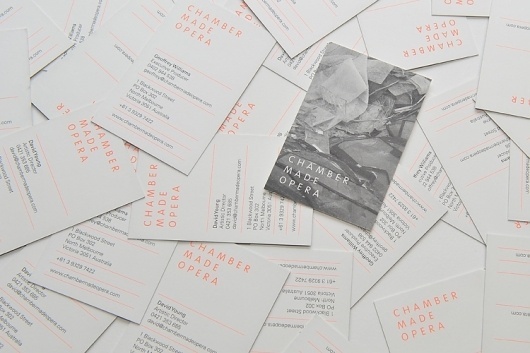 Sweet Creative | Recent-Work | Chamber Made Opera #white #business #card #color #orange #black #and #2