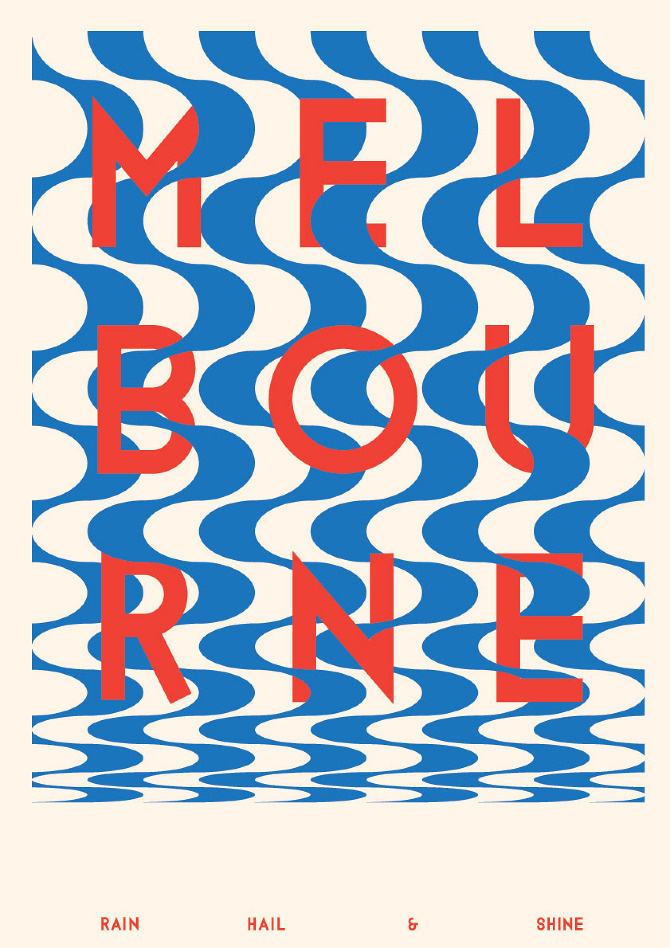 Melbourne - v2a #poster #type