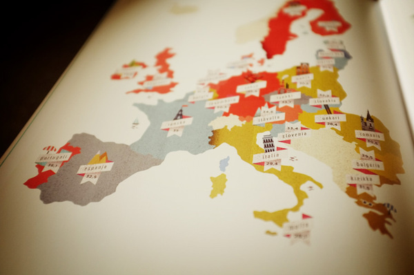 For lovers of maps and their charms : an invitation to travel first in spirit and imagination! "A Map of the World" is a superb collecti #illustration #europe #map