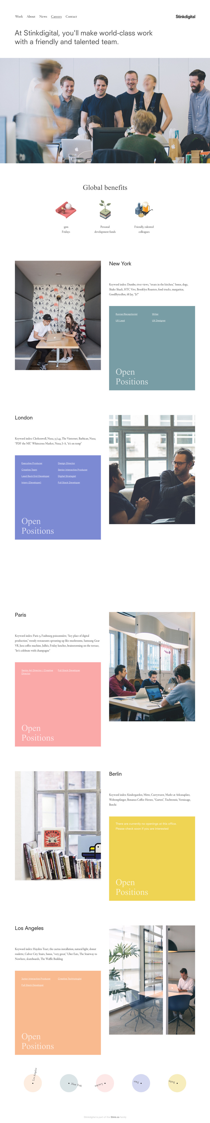 Stinkdigital - Careers Page