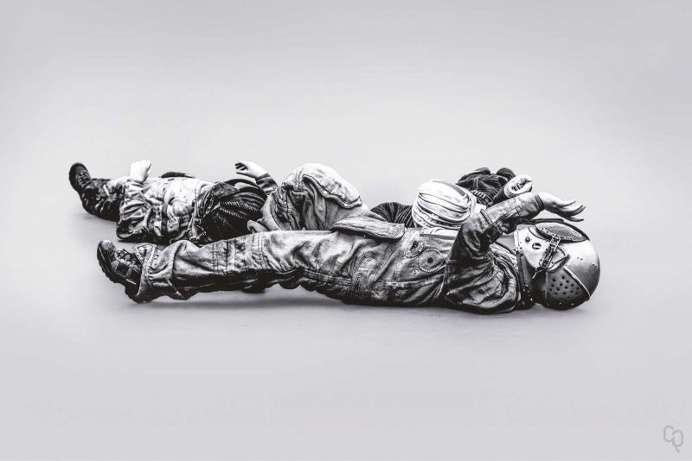 Blank Space: Black and White Astronaut Portraits by Robert Cybulski