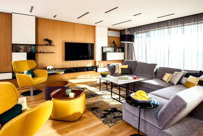 Feminine Trendy Cool Apartment in Sofia feminine trendy cool apartment interior 3 #interior #design #decor #living #livingroom #room
