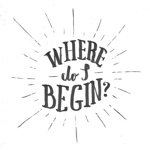 New Artwork: Where do I begin? Already available at Society6. Já disponível no Society6. #lettering #handlettering #typography