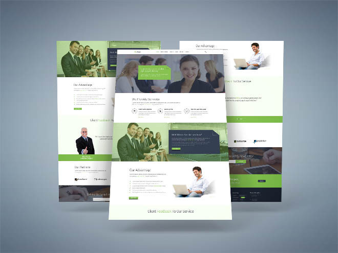 Aleor : Free Business PSD Template