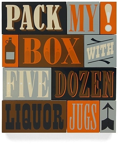 Pangram : Jeff Canham #canham #jeff #lettering