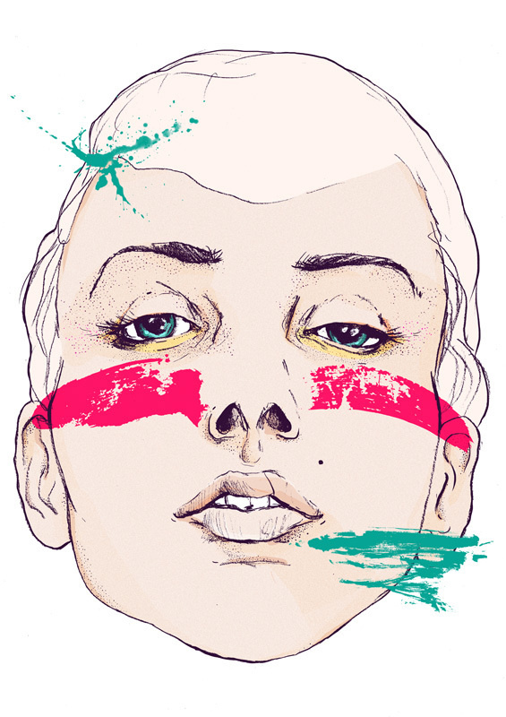 MAGDA ŁUPIŃSKA: POSTERS #paint #illustration #portrait #face
