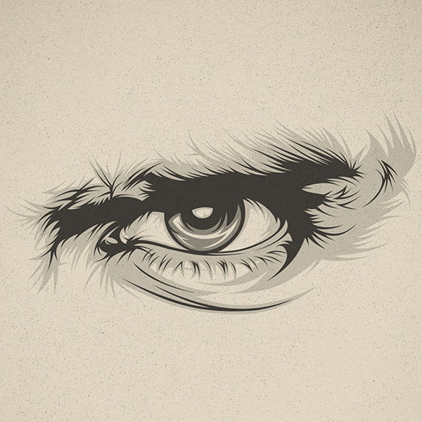 Look at me! on Behance #illustration #eye #close
