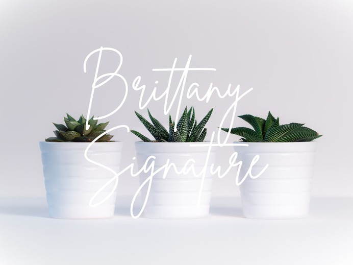Brittany Signature - Free Fashion Font
