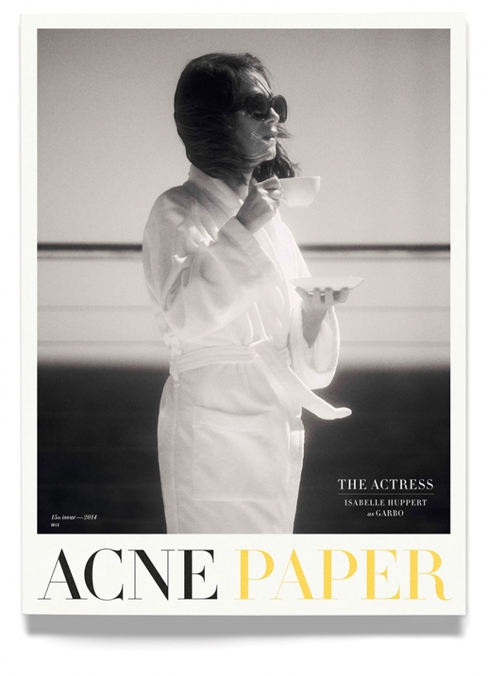 Atelje Altmann — Acne Paper #paper #magazine #cover #acne #glossy #bodoni #serif #typography