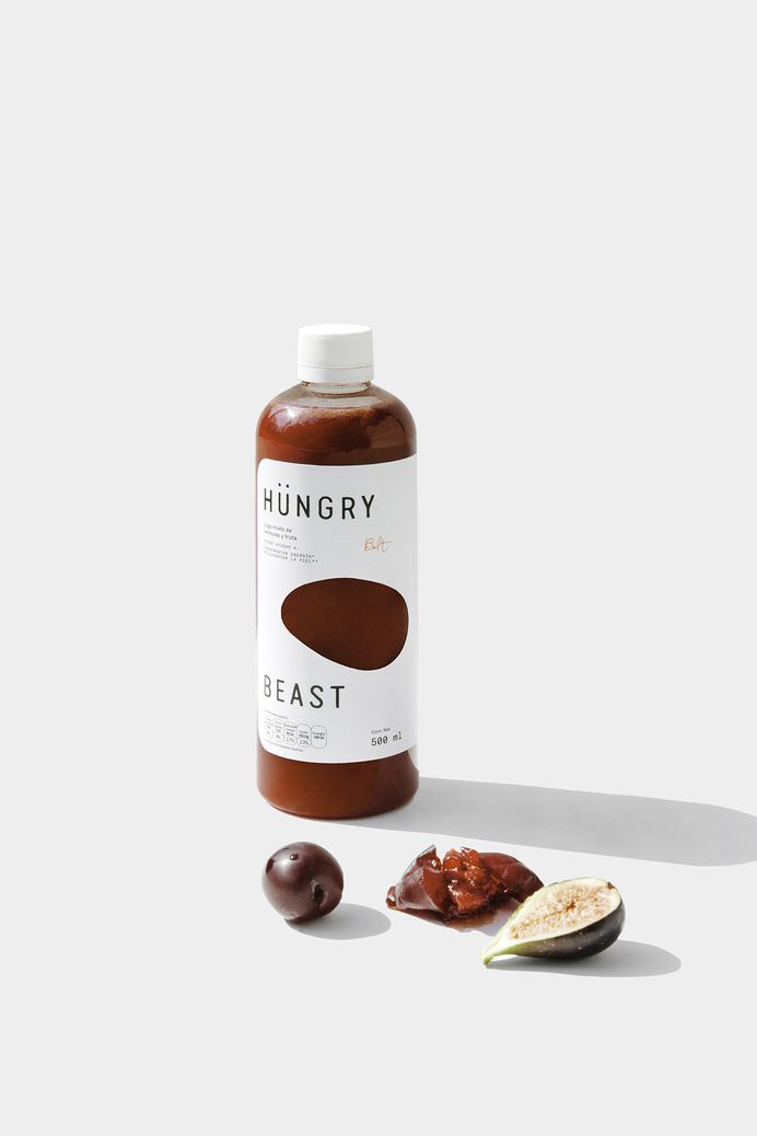 Logo, graphic identity, packaging and social media campaign designed by Savvy for Mexican cafe and juice bar Hüngry Beast
