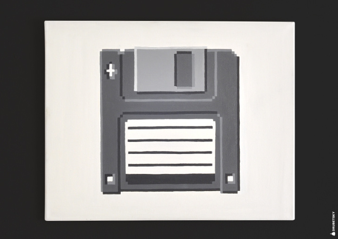 PIXEL ART MEMORIES - http://drubetsky.com/ #pixelart #painting #art