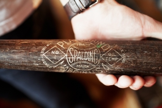 Spalding Baseball Bat #baseball #logo #american #typography