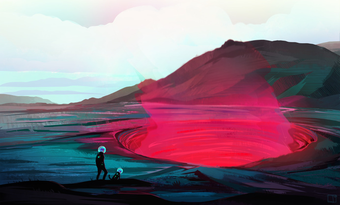 astronaut, cat, concept art, sci-fi, science fiction