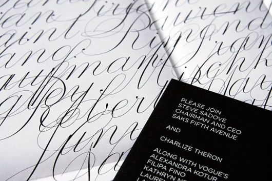 New Work: 3 at Saks Fifth Avenue | New at Pentagram #stationery #typography