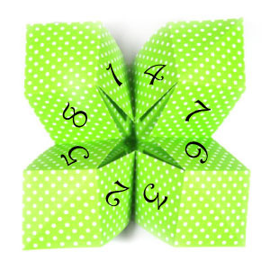 How to make a new origami fortune teller (http://www.origami-make.org/howto-origami-fortune-teller.php)