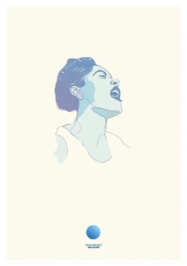 Billie Holiday Illustration #jazz #illustration #holiday #poster #billie