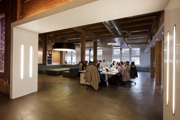 Teehan+Lax - Wall lights, so pretty. #office #architecture