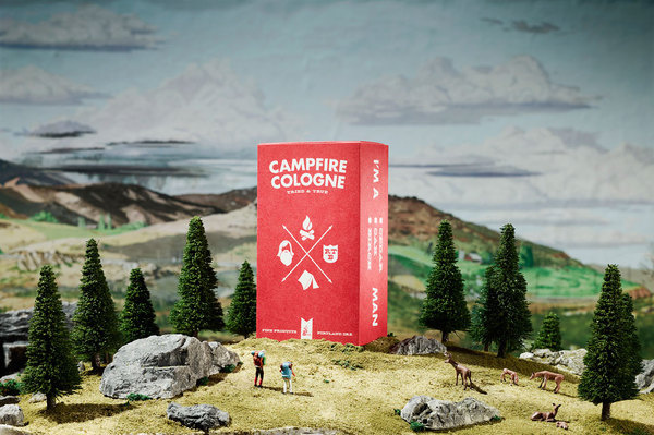 Campfire Cologne Instructions #campfire #illustration #cologne #futura #minature #typography
