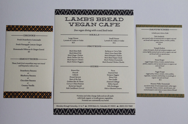 Lamb's Bread Vegan Cafxc3xa9 Identity #menu