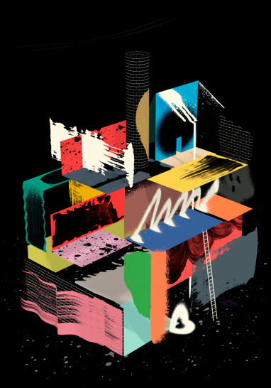 Contemporary Burners F C H i C H K 'L #mustonen #contemporary #illustration #art #burners #santtu