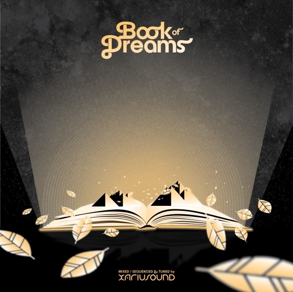 Book of Dreams EPK_RC1_Cover_OFC_A #synth #mystic #wave #lucid #music #mix #sequenced #album #fantasy #of #book #cover #mystery #gold #tuned #hop #epic #dreams #mixed #leaves #typography #constellation #vector #stellar #dream #musica #sound #art #xariusound #hip #xsnd