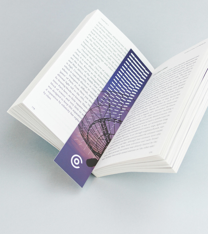 Cambridge Open Brand Identify from The London Branch – bookmark. #logo #identity #branch #bookmark #branding #print