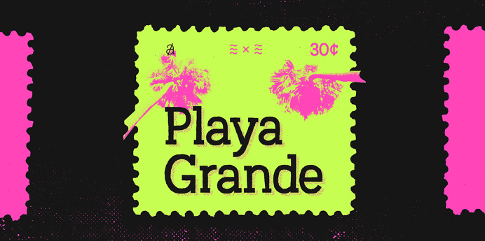 Austral slab handwritten font antipixel mindsparkle mag neon yellow pink typography type design
