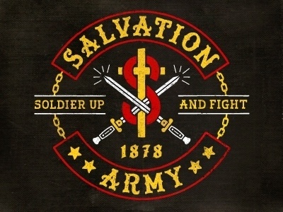 Dribbble - War Drobe Mc by Richie Stewart #army #logo #sword #salvation