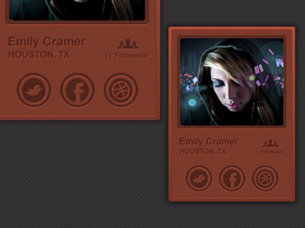Social user profile with avatar Free Psd. See more inspiration related to Badge, Social media, Avatar, Social, Profile, User, Media, Psd, Interface, User interface and Horizontal on Freepik.