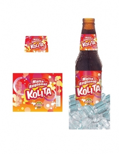 Malta Regional Colita on the Behance Network #malta #red #kolita #drink #design #orange #graphic #identity #venezuela