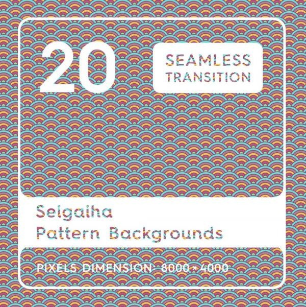 20 Seigaiha Background Textures. Seamless Pattern. #seigaiha #texture #pattern #backgrounds