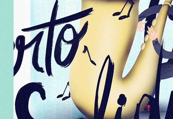 Concert at Calouste Gulbenkian Music Conservatory on Behance #braga #saxophone #agã¡ #classic #design #child #illustration #gulbenkian #calouste #studio #poster #music #porto #concert