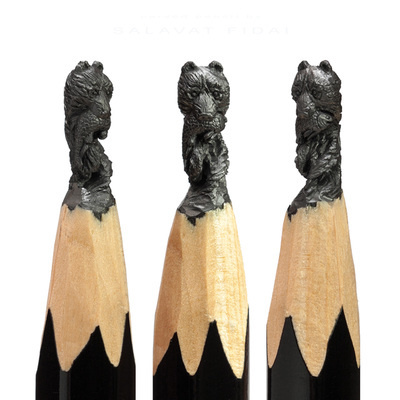Amazing pencil art sculptures by Salavat Fidai