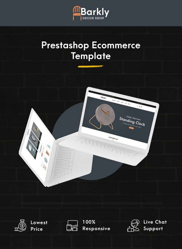 #Barkly - #Home #Decor & #Furniture - #Prestashop #Responsive #Theme | #TemplateTrip #eCommerce #Website #Design #Template