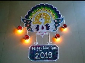 Very beautiful rangoli image