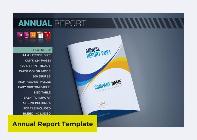 Annual Report 2021 Template by artico