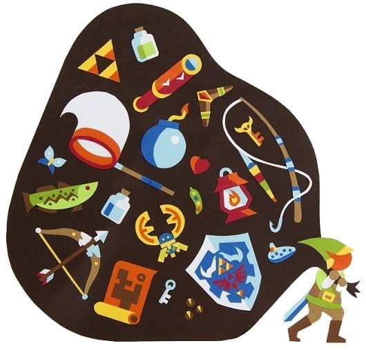 Link's Burden - Always With Honor #illustration #cutpaper