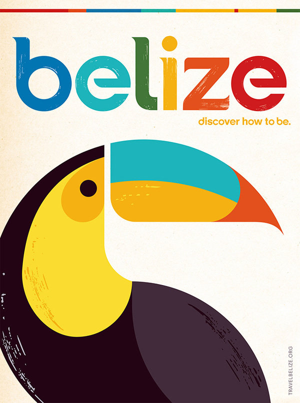 Belize Vintage Travel Poster #belize #travel #poster