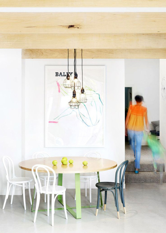 est magazine pastel thonet chairs #interior #chair #design #decor #deco #decoration