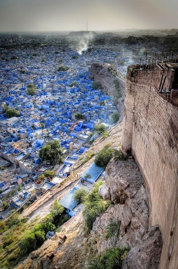 Jodhpur India a blue bright buildings #bright #architecture #art #exterior #buildings