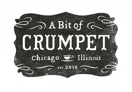 A Bit of Crumpet logo | Flickr – Condivisione di foto! #white #design #graphic #black #and #logo