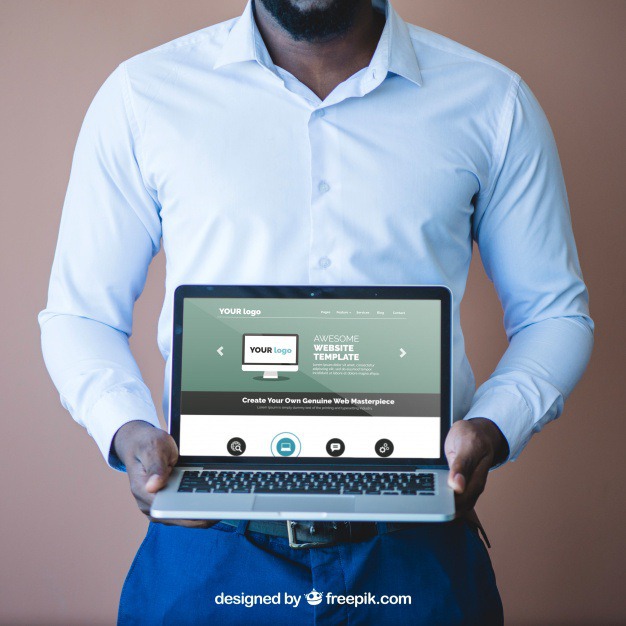 Businessman presenting laptop Free Psd. See more inspiration related to Mockup, Business, Technology, Computer, Man, Laptop, Presentation, Notebook, Elegant, Present, Businessman, Mock up, Success, Business man, Modern, Open, Show, Display, Screen, Up, Successful, Computer screen, Holding, Mock, Presenting and Showing on Freepik.