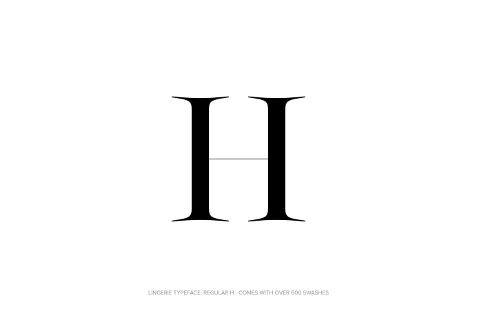 Lingerie Typeface - The Most Advanced Typeface For Fashion And Luxury by Moshik Nadav Typography #Lingerie #Typeface #Fashion #FashionTypogr