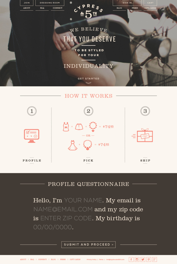 Cypress & 5th Branding + Website on Behance #cypress