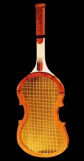 Violin racquet, 1983 - 80s-tennis.com #violin #1983 #racquet