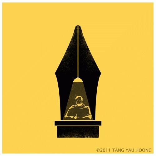 Negative Space « Tang Yau Hoong #negative #illustration #space